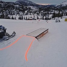 Parklinja &aring;pen :)
Klar for n fin dag med ny park .