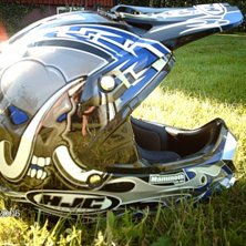 Min snygga hj&auml;lm. Foto: Johanna.