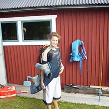 Dax f&ouml;r ett hopp i plurret. Foto: En trevlighet. &Aring;kare: Jag.