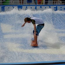 k&ouml;rde flowrider en fin dag p&aring; liberty of the sea. Foto: moster. &Aring;kare: Alex.
