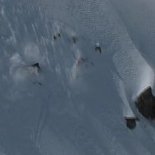 Jag k&ouml;r p&aring; h&aring;rt utf&ouml;r baksidan av Brevent, utr. Foto: Jerk Looman. &Aring;kare: Jag!.