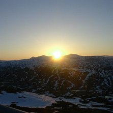 Lite nice utsikt och t&auml;nk p&aring; att klockan &auml;r 01.. Foto: Jag. &Aring;kare: Ingen.