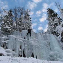 Isklatring i Rjukan. Foto: jeg. &Aring;kare: Hans.