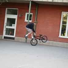 Jag drar en footjamtailwhip. Foto: Christopher. &Aring;kare: Jag.