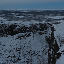 Utsikten fr&aring;n toppen av r&auml;nnan, med utsikt mot K. Foto: tryggve tir&eacute;n.