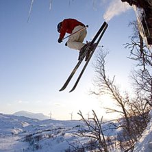 Vi var p&aring; en liten f&auml;rd mot n&aring;gra isfall i Norg. Foto: Mattias Johansson. &Aring;kare: Erik Wallstr&ouml;m.