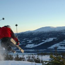 Uppe i tege.... Foto: Alexander Bergh. &Aring;kare: Niclas Lindblad.