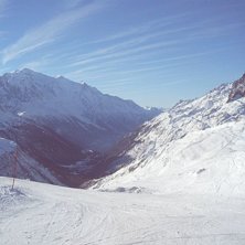 Chamonix en solig decemberdag. Foto: Gustaf Karlsson.