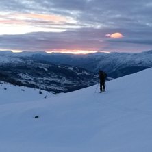 Morgontur i puder, November 2013.. Foto: Ola Alsterholm. &Aring;kare: Johnny Sk&aring;r.