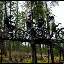 Foto: Mattias Klockar. &Aring;kare: Gustav, Sten(qvist), jag och Jake.