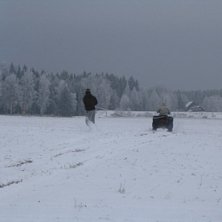 N&auml;r man inte &auml;r i alperna och &aring;ker puder f&aring;r m. Foto: Rikard. &Aring;kare: Patrik (Emil k&ouml;r).