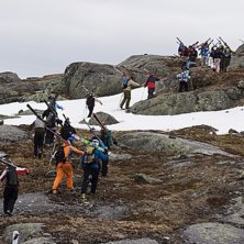 Foto: Johan Hellman. &Aring;kare: L&auml;mmelt&aring;g hem efter t&auml;vlingen..