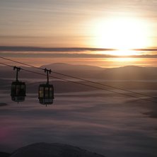 Taget fr&aring;n &Aring;reskutan kl 10oo mot gondolen. &Aring;reb. Foto: Melissa st&ouml;mqvist.