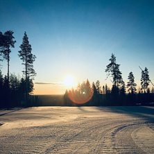 En underbar start p&aring; morgonen p&aring;v&auml;g ner i solst.