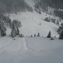 Tidigt p&aring; morronen efter ett 60cm:s dump. Foto: J.Lindroos.