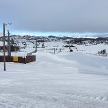 Vi har f&aring;tt litt SN&Oslash; i natt :)
Fine forhold de m.