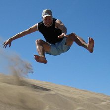 Sand hoppning i Lospalomas. Foto: Robert Erhart. &Aring;kare: Kristofer Palm.
