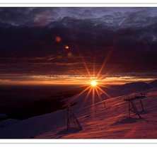 sunset on Chopok. Foto: Juraj Bobocky.