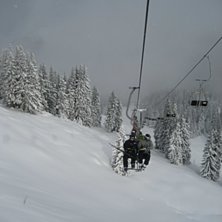 Tidigt en morron efter ett 60cm:s dump. Foto: J.Lindroos.