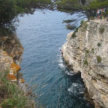 Hitta en sk&ouml;nt hoppst&auml;lle i kroatien,  ~ 16 m. Foto: Andreas Holm.
