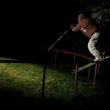 en riktigt riktigt sv&aring;r c-rail, typ 15 meter l&aring;n. Foto: johan wennerstr&ouml;m. &Aring;kare: klas morin.