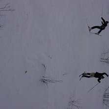 Jocke och micke droppar fr&aring;n korgliften i hovdeli. Foto: Jonas Olsson. &Aring;kare: Jocke Micke.