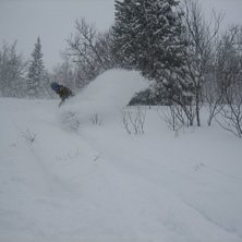Sjukt mycket sn&ouml;!!. Foto: Marcus Jarl&ouml;. &Aring;kare: Tobias Rydberg.