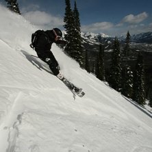H&auml;rlig dag med sol og lite nysn&ouml;.. Foto: Jonas. &Aring;kare: Rasmus Hjortevang.
