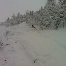 orkade inte g&aring; in och &auml;ta lunch, s&aring; jag &ouml;ppnad. Foto: pappa. &Aring;kare: (jag) Simon f&auml;lt.