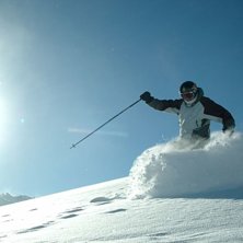 Puder en solig dag.. Foto: Richard Ovesen. &Aring;kare: Tomas Wall.