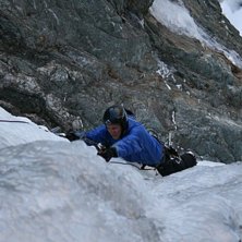 P&auml;r kl&auml;ttrar is f&ouml;r f&ouml;rsta g&aring;ngen, fighting-f. Foto: Peo Stenholm. &Aring;kare: P&auml;r Blomqvist.