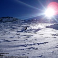 En helt lysande dag i Chamonix!. Foto: Magnus Rappe. &Aring;kare: Gustav Bj&ouml;rklund.