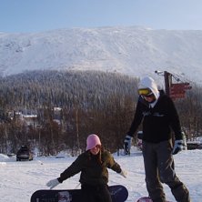 Kolla in fj&auml;llet bakom. mhm. mission flaskhalsen.. Foto: Rodrigo Gomes. &Aring;kare: Magdalena Kiszkiel &amp;amp; Claudia Ralbovsky.