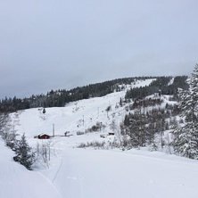 Jippi, 12 cm nysn&oslash; i natt og nypreppet!
Nedfarter.
