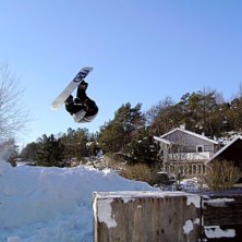 Backyard &auml;r det nya back country. Foto: Hannes Livian. &Aring;kare: Martin Livian.