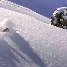 Cristoffer leker sig ner f&ouml;r &aring;ket Marmotton.. Foto: Victor Apelgren. &Aring;kare: Cristoffer Kindstr&ouml;m.
