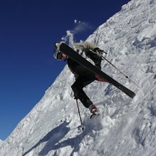 Tr&auml;ning inf&ouml;r korridor&aring;kning. Foto: Lionel - fransk UCPA Guide. &Aring;kare: ok&auml;nd.