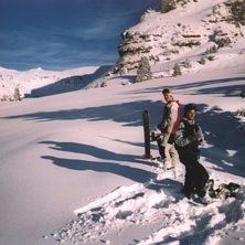 En liten vila innan vi rev upp ett helt or&ouml;rt f&auml;. Foto: Hendrik B&ouml;g. &Aring;kare: Jag och Bj&ouml;rn.