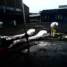 K&ouml;rde lite sommar rail p&aring; den lilla sn&ouml; som fan. Foto: Tobias Nyberg/Anton Olsson.