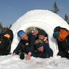 igloon rymde alla ;). Foto: Fredrik Broman. &Aring;kare: frilufts.