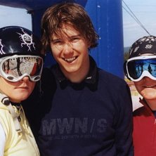 Efter genomf&ouml;rd Lapin Kulta Ski-cross t&auml;vling.. Foto: Linda Olsson. &Aring;kare: Mia-Linn, Jonas och jag.
