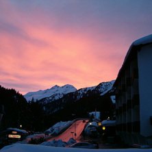 solnedg&aring;ng i St Anton. Foto: Joakim Danielsson.