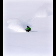 Powder day i Dorfgastein. Foto: Fredrik Bengtsson. &Aring;kare: Rasmus H&aring;kansson.