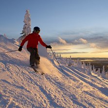 Lite &aring;kning utanf&ouml;r pisten. Foto: Jag.