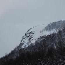 Ramundbergets branta sida taget fr&aring;n sittliften.. Foto: Katarina Tagesson.