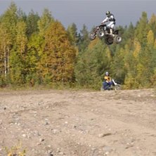 Lite h&ouml;stk&ouml;rning i gropen :). Foto: Tomas Havbring. &Aring;kare: Rasmus Havbring.