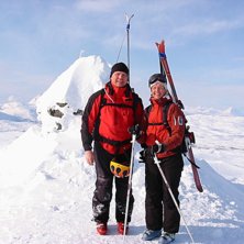 Toppr&ouml;set p&aring; Nordalsfj&auml;llet, Karins f&ouml;rsta Nor. Foto: Ingenaning. &Aring;kare: Stefan Vikberg &amp;amp; Karin Ekstr&ouml;m.