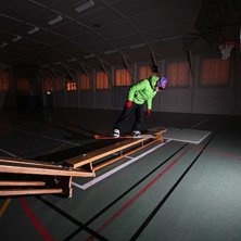 Inomhusshredding helt oberoende av v&auml;der.. Foto: Eric Str&ouml;m. &Aring;kare: Erik Johansson.