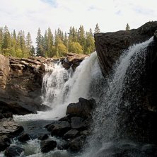 ristafallet en h&auml;rlig h&ouml;stdag... Foto: Stig Larson.