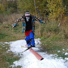 byggde till en liten rail &aring; k&ouml;rde :D. Foto: Rickard S&auml;ll. &Aring;kare: Jonas Brodin.